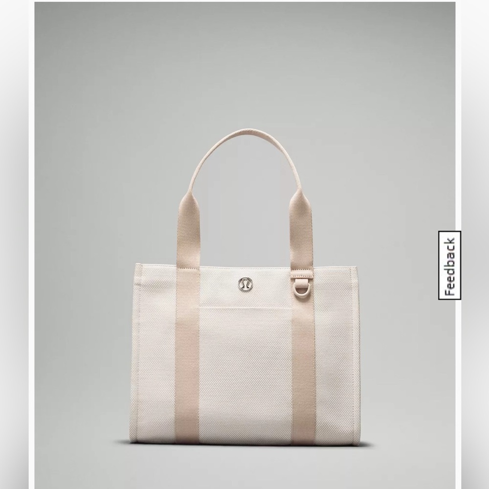 🆕 Large 10L Lululemon Two-Tone Canvas Tote